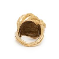 YELLOW GOLD GEOMETRIC RING