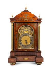 A Brass Inlaid Rosewood Bracket Clock