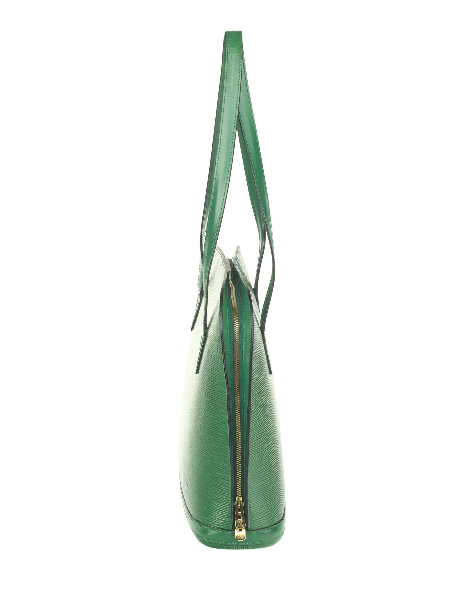 LOUIS VUITTON, GREEN EPI LUSSAC BAG