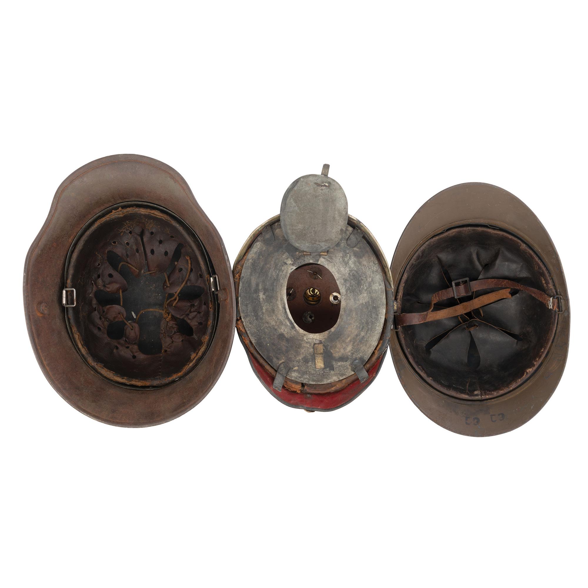 Lot of Three WWI Helmets