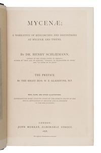 [Travel & Exploration]. Schliemann, Heinrich (1822-1890). A group of 5 first editions, comprising: