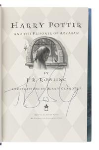 ROWLING, J.K. (b. 1965). A group of the first 3 Harry Potter titles, ALL FIRST AMERICAN EDITIONS, SIGNED, comprising: