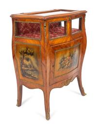 A Louis XV Style Vernis Martin Low Display Cabinet — 20TH CENTURY