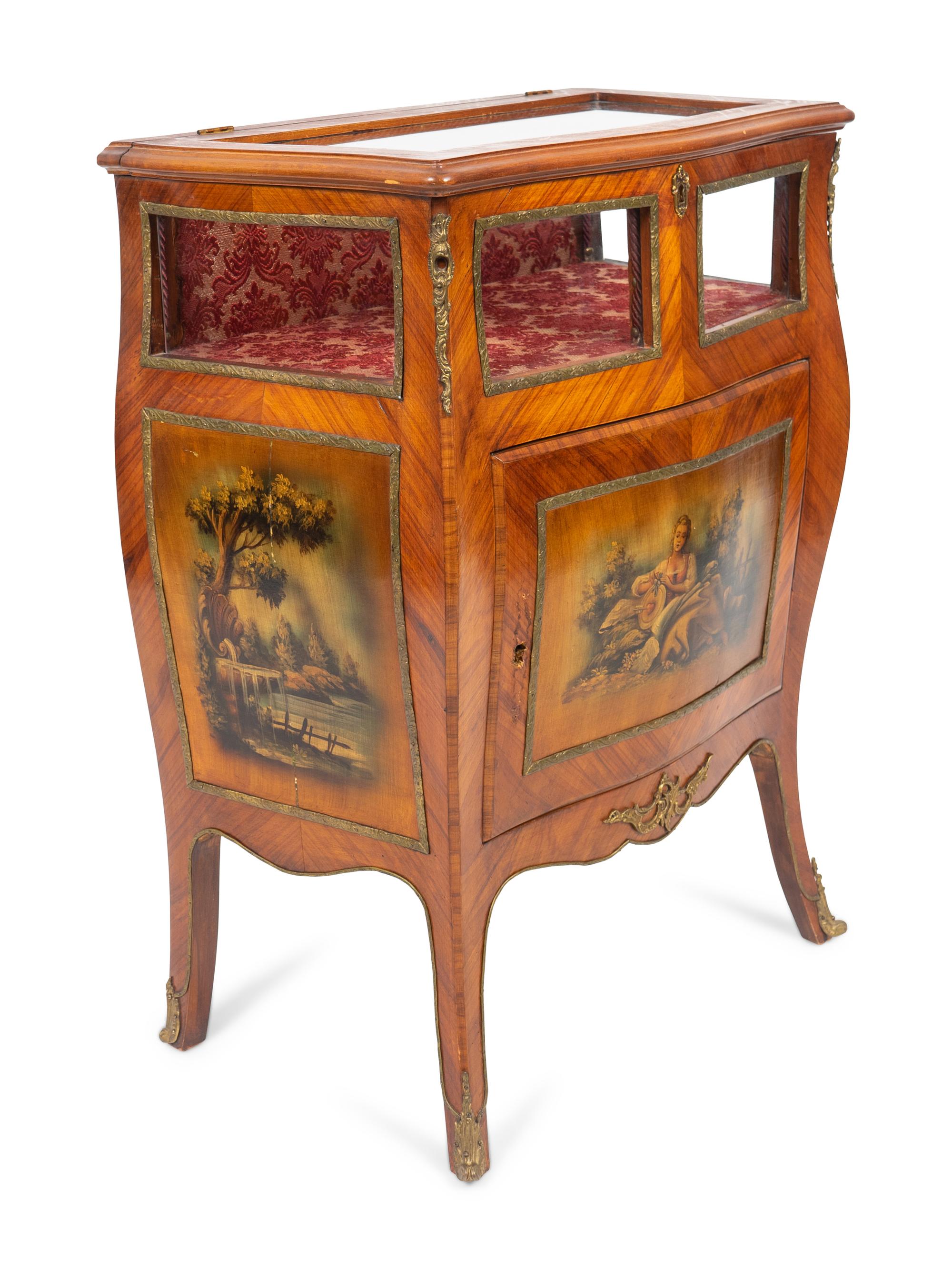 A Louis XV Style Vernis Martin Low Display Cabinet — 20TH CENTURY