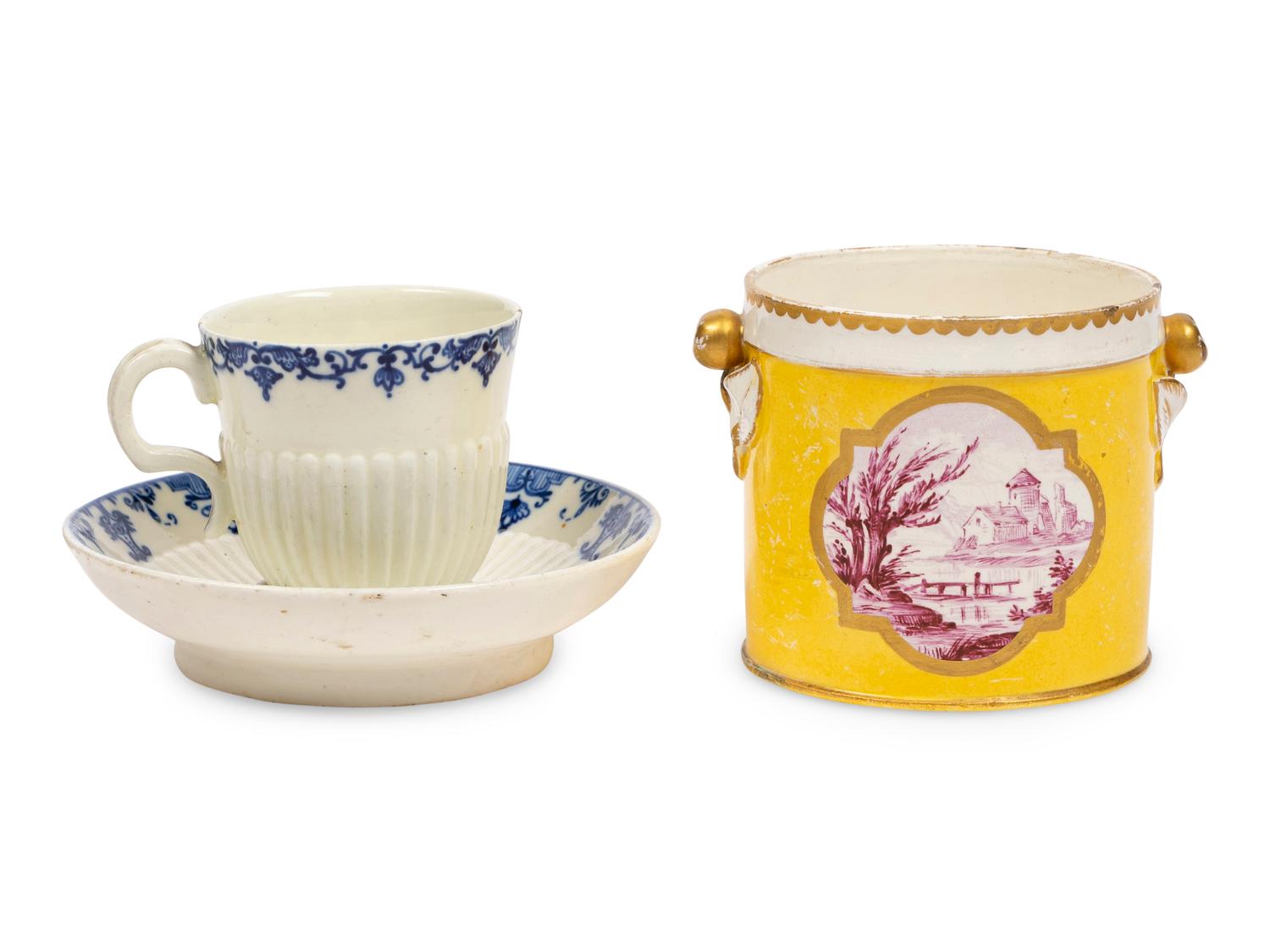 Three French Porcelain Articles