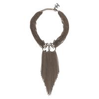 CHANEL, PEACE SIGN CHAIN FRINGE NECKLACE, 2016