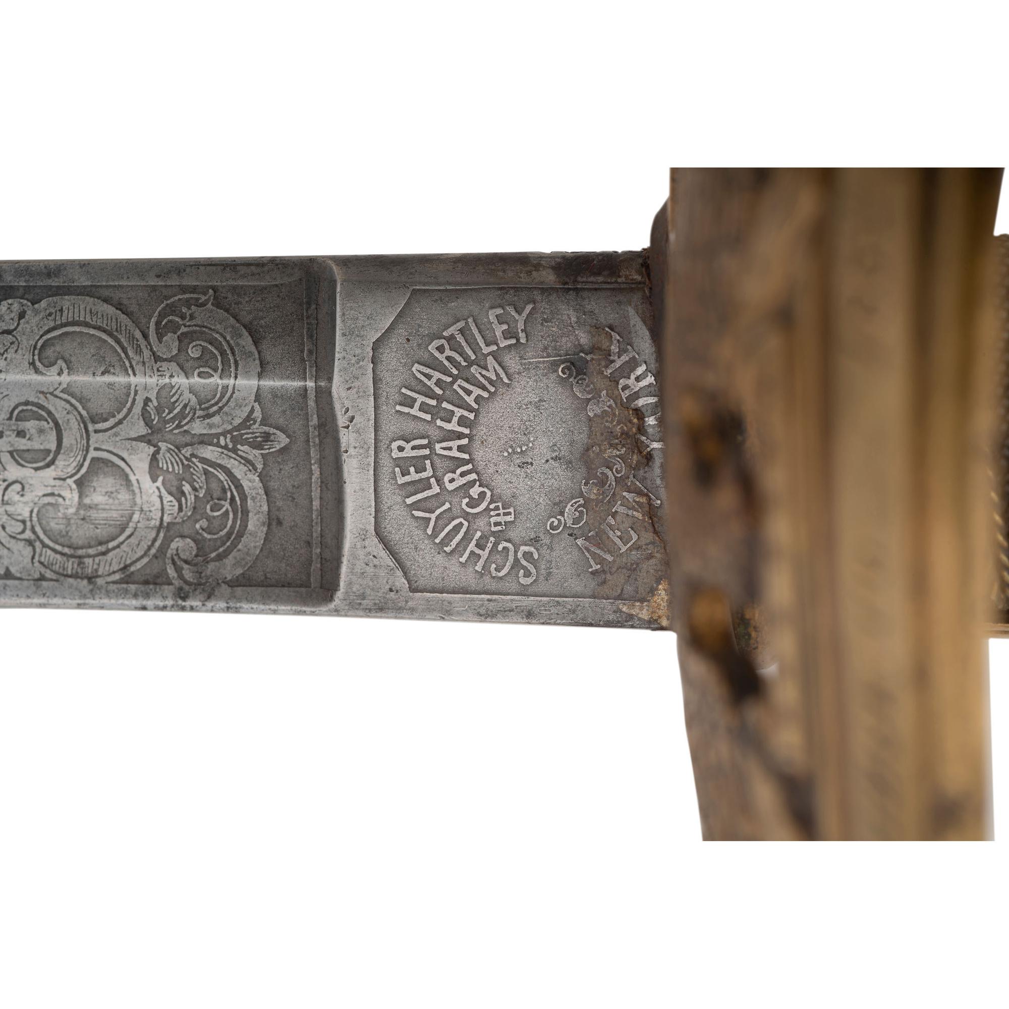 Schuyler, Hartley & Graham Retailed Clauberg Non-Regulation Staff & Field Officer's Sword of Capt. John Strowbridge - 158th NY Inf.