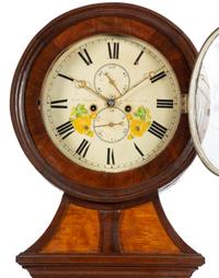 A Scottish Maple, Walnut and Mahogany Tall Case Clock