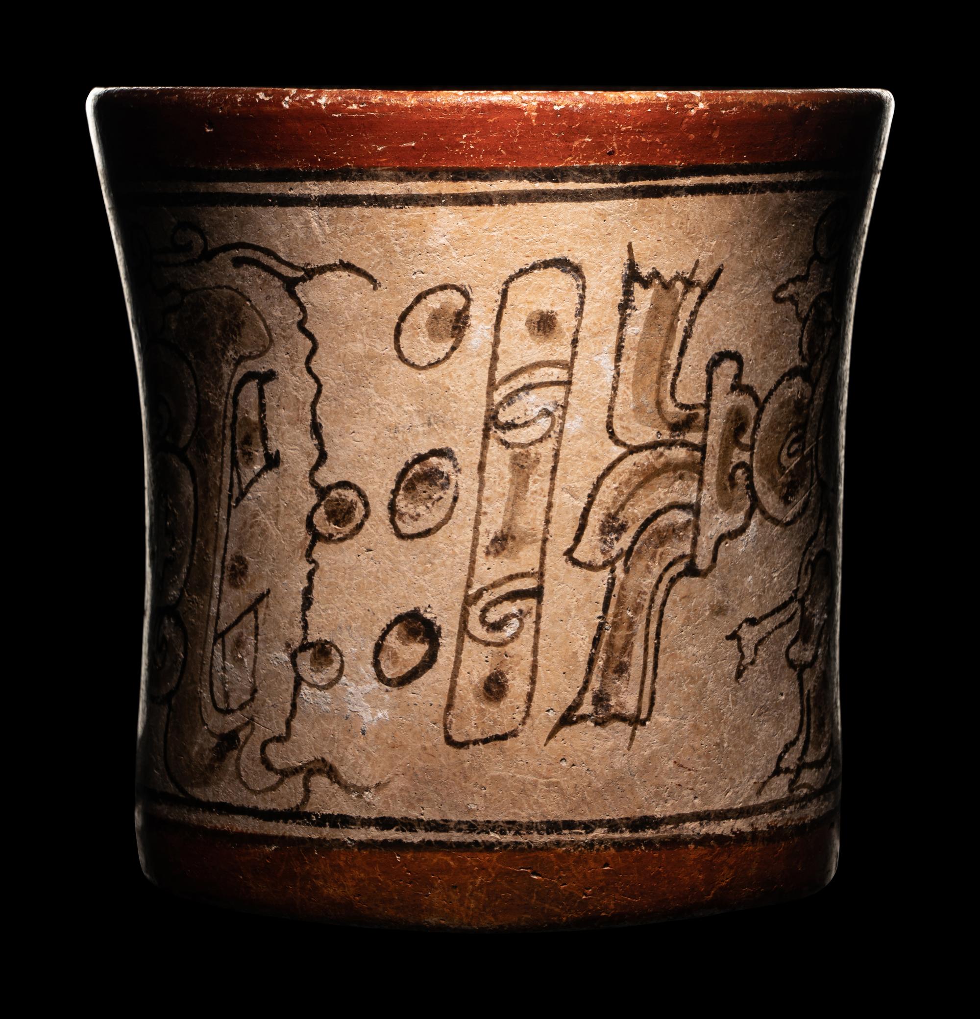 A Maya Codex Style Cylinder Vessel