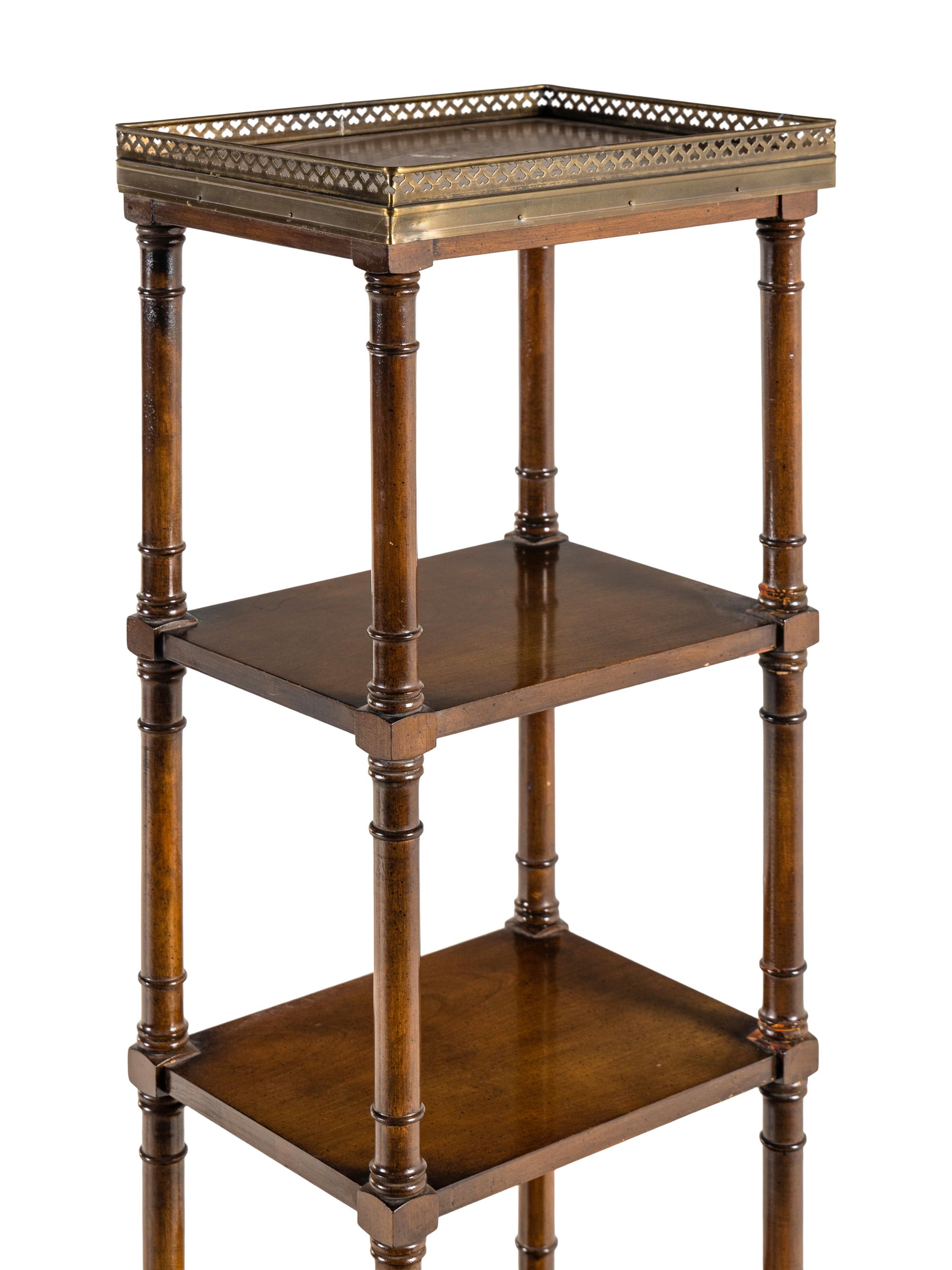 An American Six-Tier Etagere