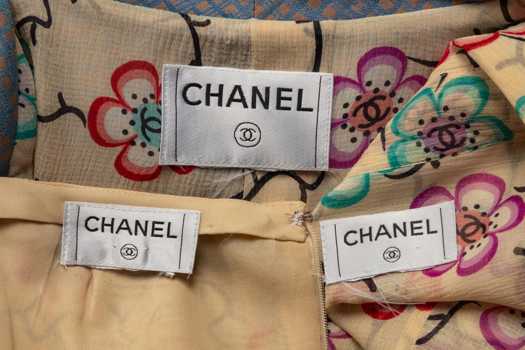 Chanel Floral Silk Ensemble