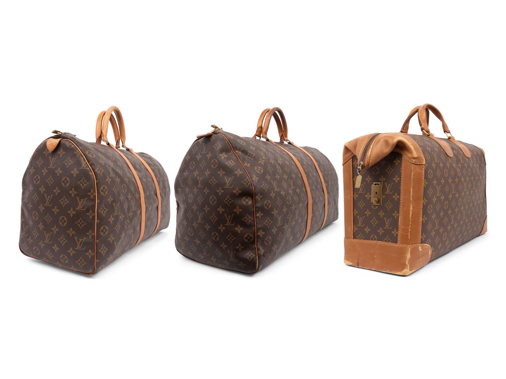 Collection of Three Louis Vuitton Monogram Canvas Bags, 1980-90s