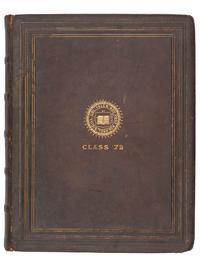 [EARLY PHOTOGRAPHY - AFRICAN AMERICANA]. Yale College, 1872 . Album containing photographs of faculty, students, and staff, highlighted by 5 portraits of African American subjects.