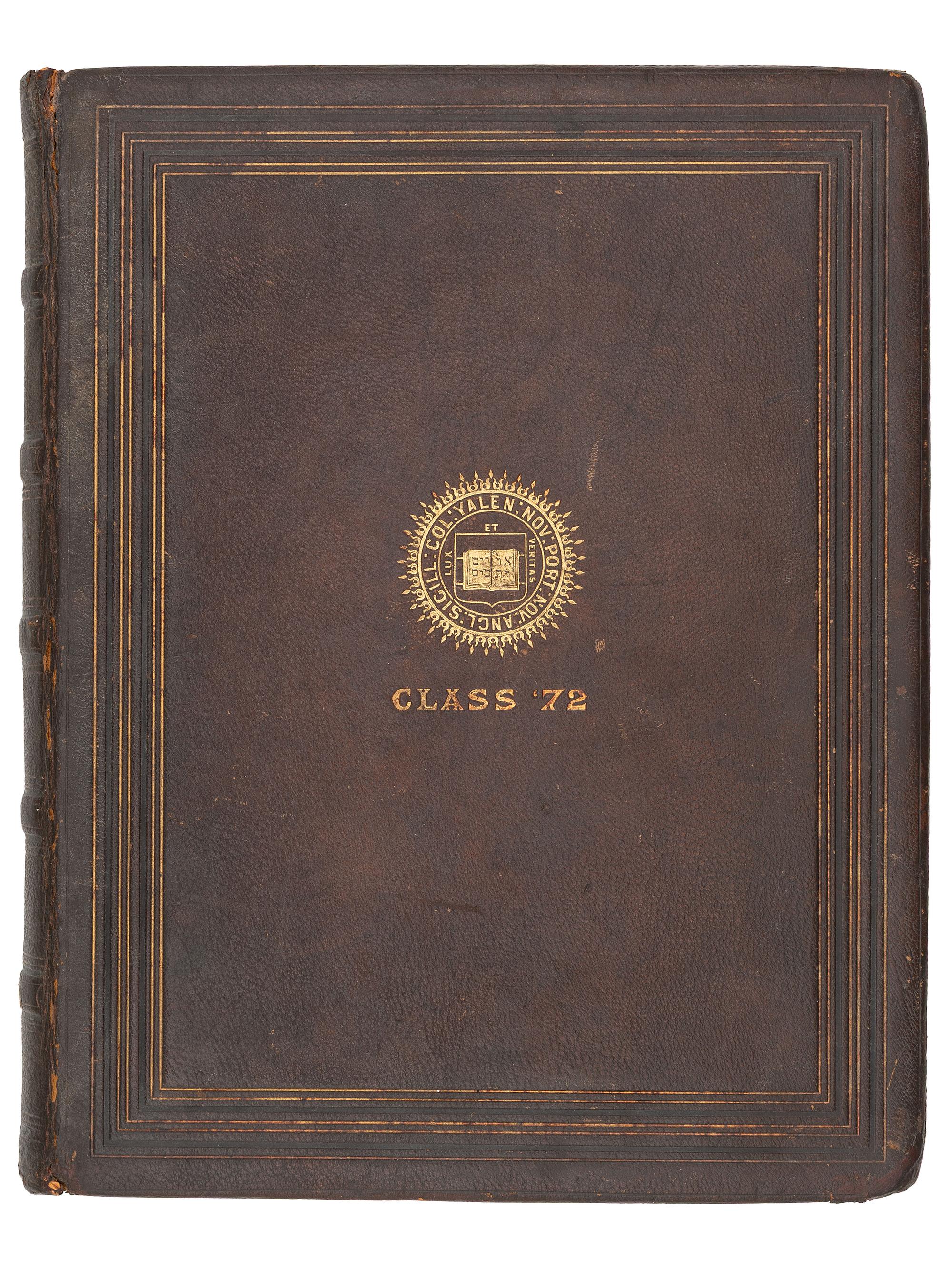 [EARLY PHOTOGRAPHY - AFRICAN AMERICANA]. Yale College, 1872 . Album containing photographs of faculty, students, and staff, highlighted by 5 portraits of African American subjects.