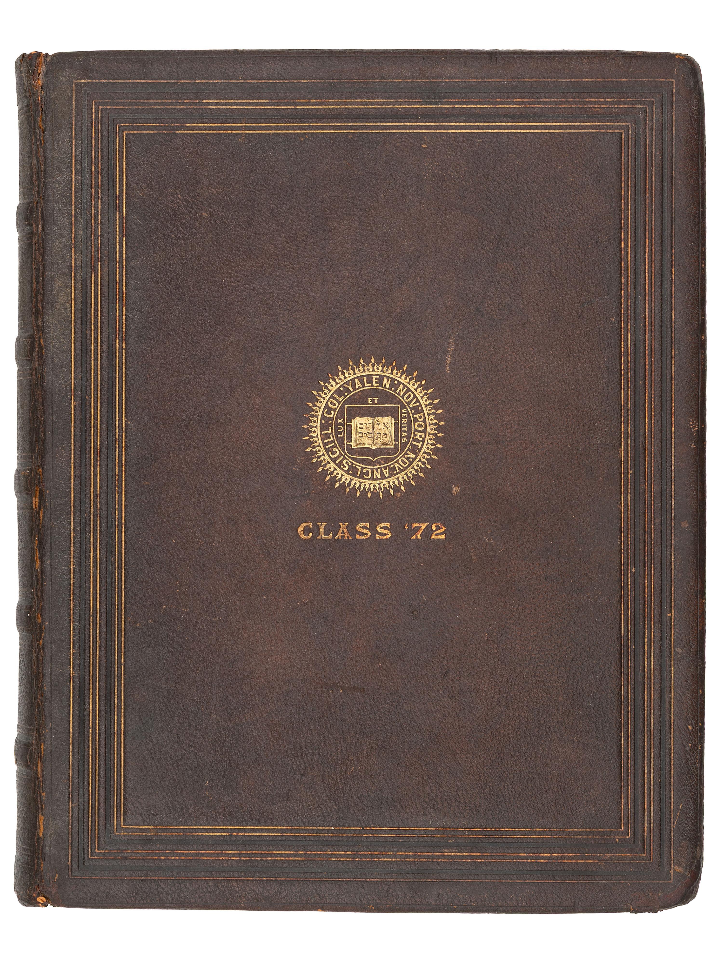 [EARLY PHOTOGRAPHY - AFRICAN AMERICANA]. Yale College, 1872 . Album containing photographs of faculty, students, and staff, highlighted by 5 portraits of African American subjects.