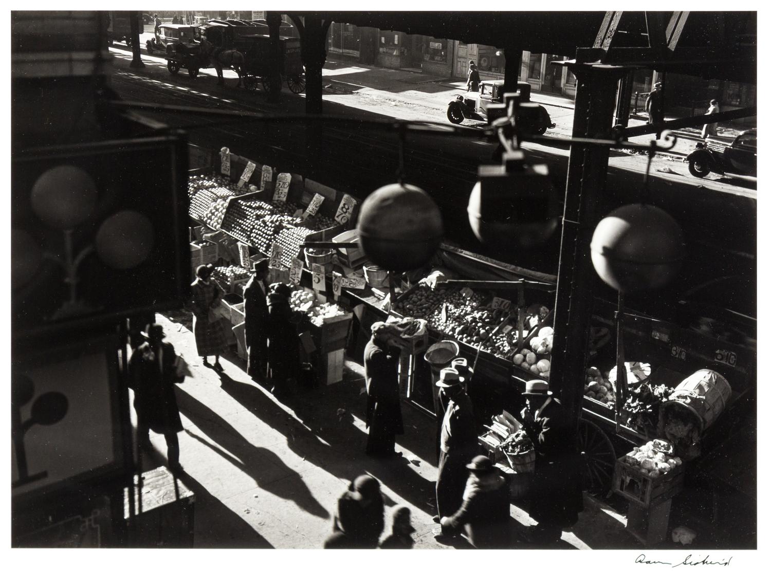 Aaron Siskind, (American, 1903-1991), Street Market, Harlem, 1937