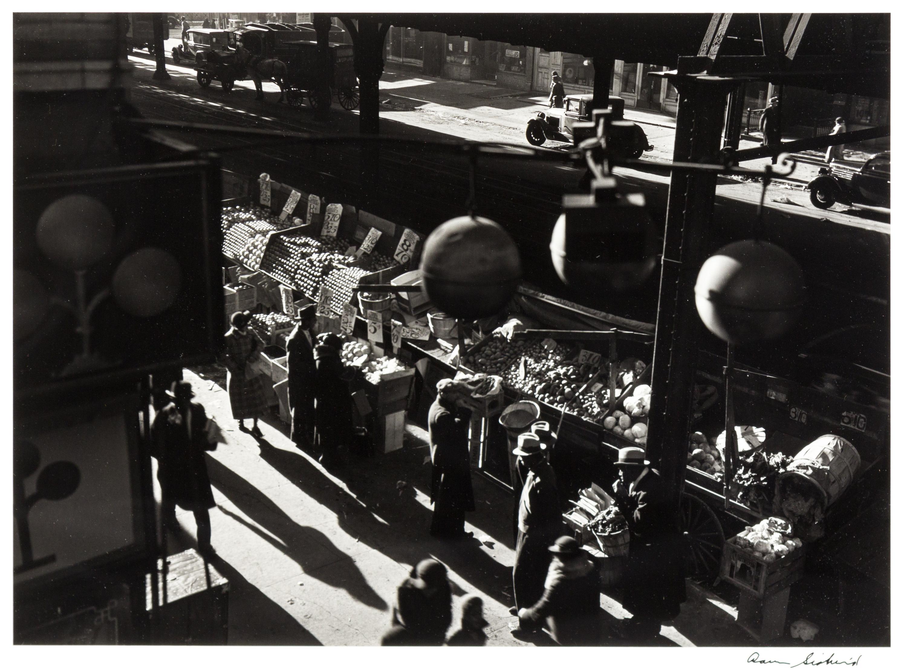 Aaron Siskind, (American, 1903-1991), Street Market, Harlem, 1937