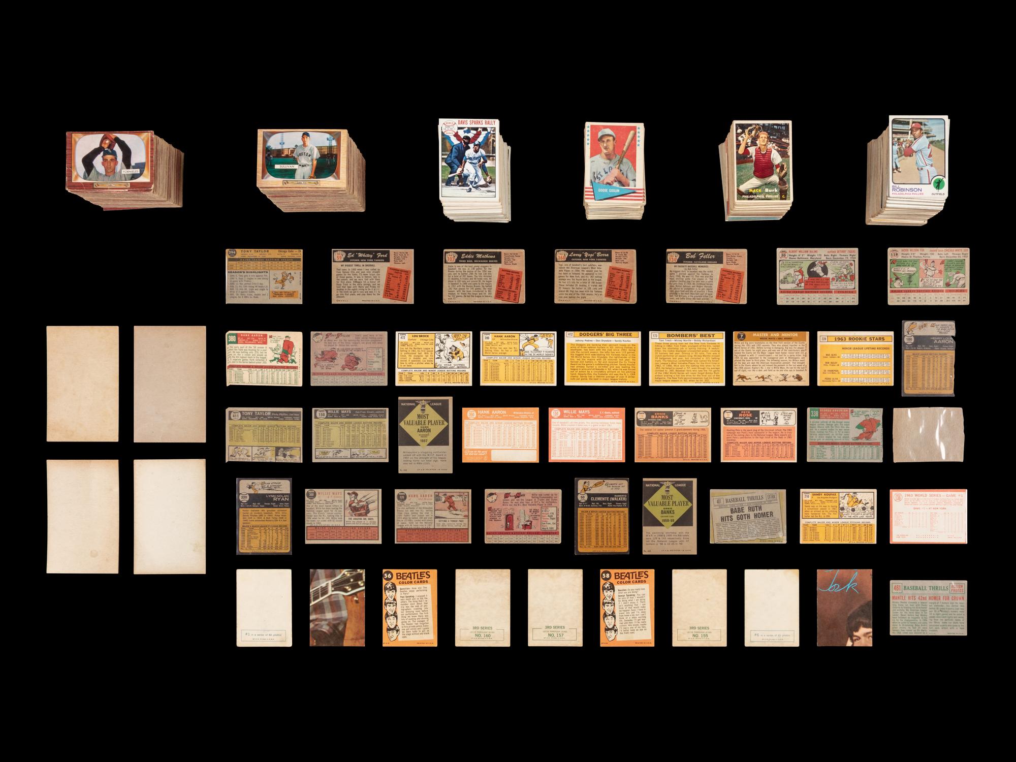 A Shoebox Collection of 1950s-60s Baseball Cards Including Multiple Hall of Famers