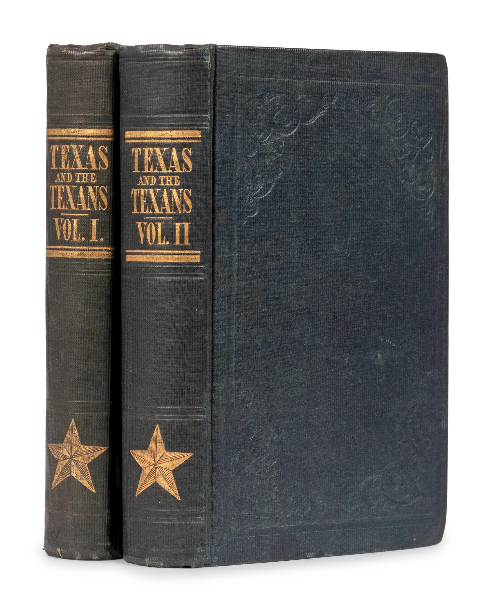FOOTE, Henry Stuart (1804-1880). Texas and the Texans; Or, Advance of the Anglo-Americans to the South-West . Philadelphia: Thomas, Cowperthwait & Co., 1841.