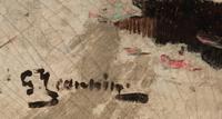 Artist Unknown Still Life oil on canvas signed illegibly (lower left) 19 3/4 x 22 3/4 inches.