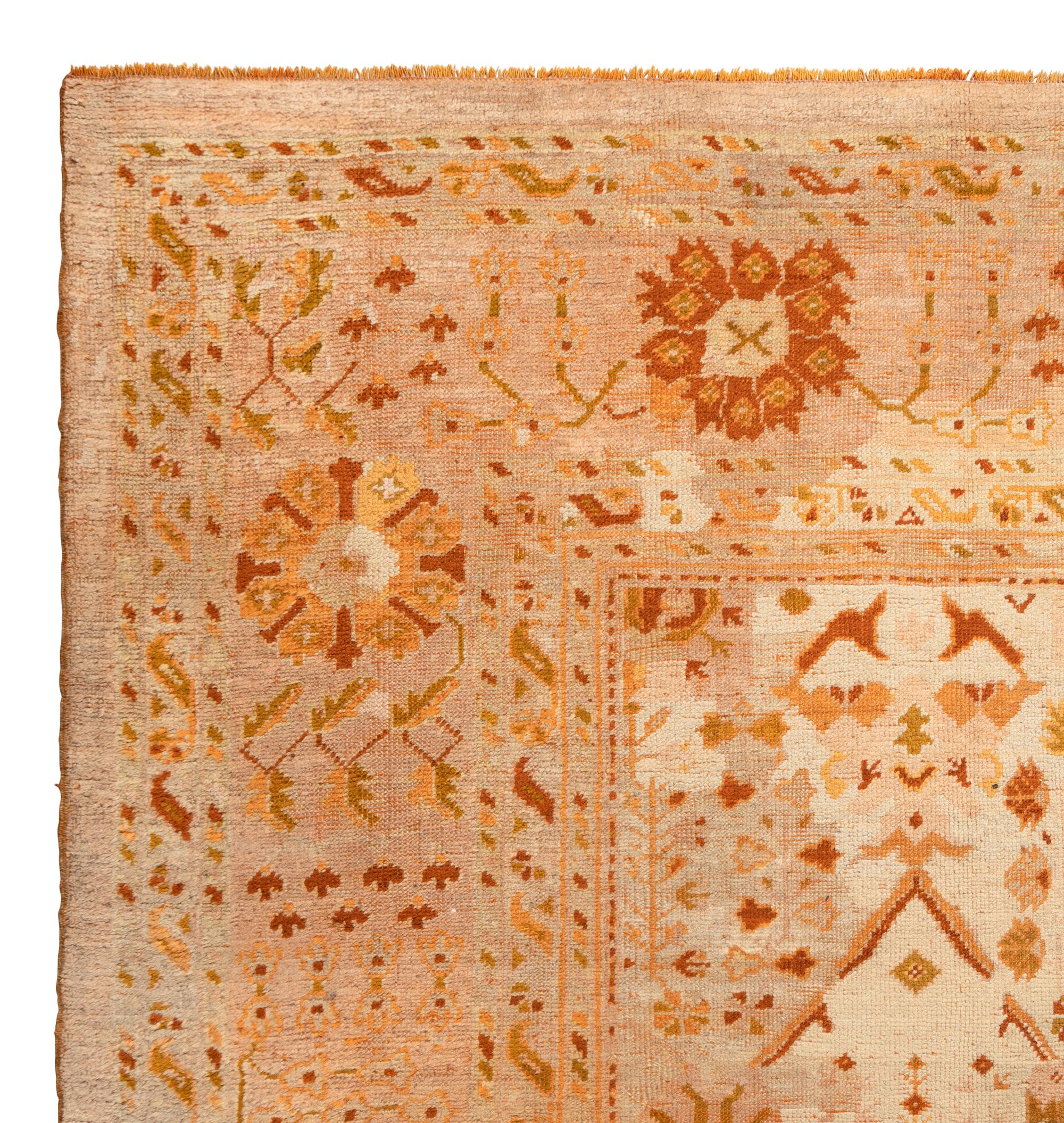 An Oushak Wool Carpet