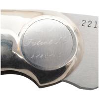Jimmy Lile Button Folding Knife, No Dot Marking, Ivory Grips, Engraved Patent Mark #221