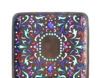 A Russian Silver and Plique-à-Jour Enameled Cigarette Case