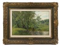 Olive Parker Black, (American, 1868-1948), River Landscape