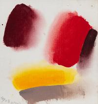 Friedel Dzubas, (American/German, 1915-1994), Pursuit II (Sketch), 1972