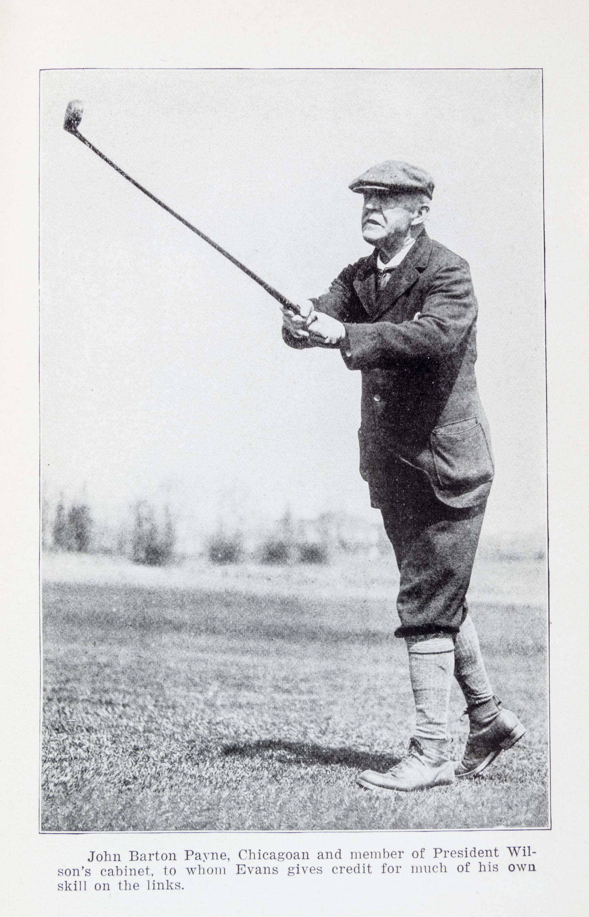 (GOLF) EVANS, CHICK. Chick Evans' Golf Book. NY, 1921. Signed.