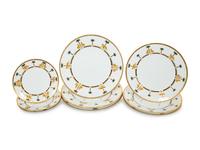 A Christian Dior Porcelain Casablanca Pattern Partial Dinner Service