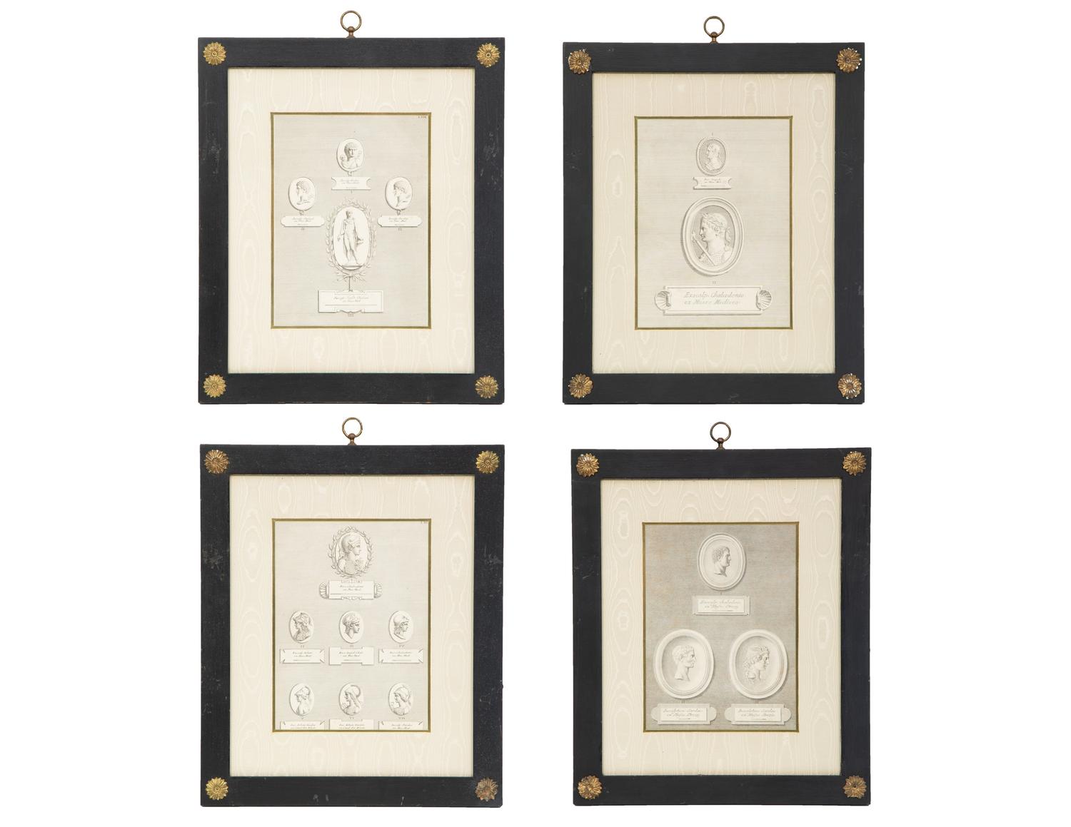 Four Copper Plate Engravings by Giovanni Domenico Campleglia (Italian, 1692-1768)