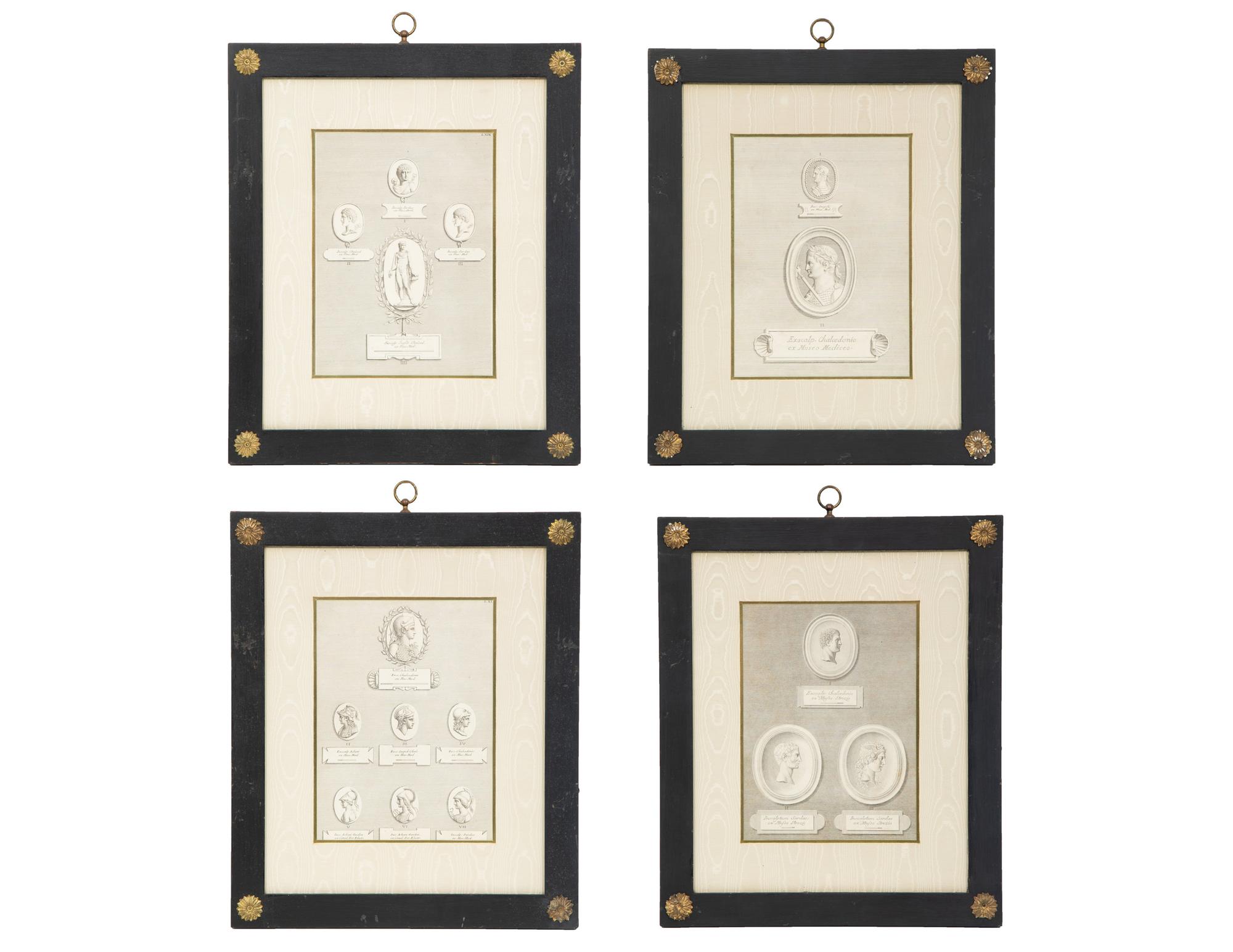 Four Copper Plate Engravings by Giovanni Domenico Campleglia (Italian, 1692-1768)