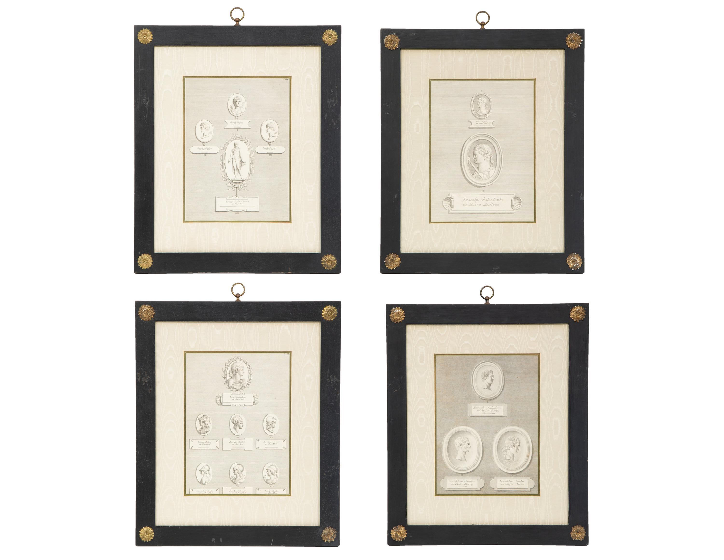 Four Copper Plate Engravings by Giovanni Domenico Campleglia (Italian, 1692-1768)