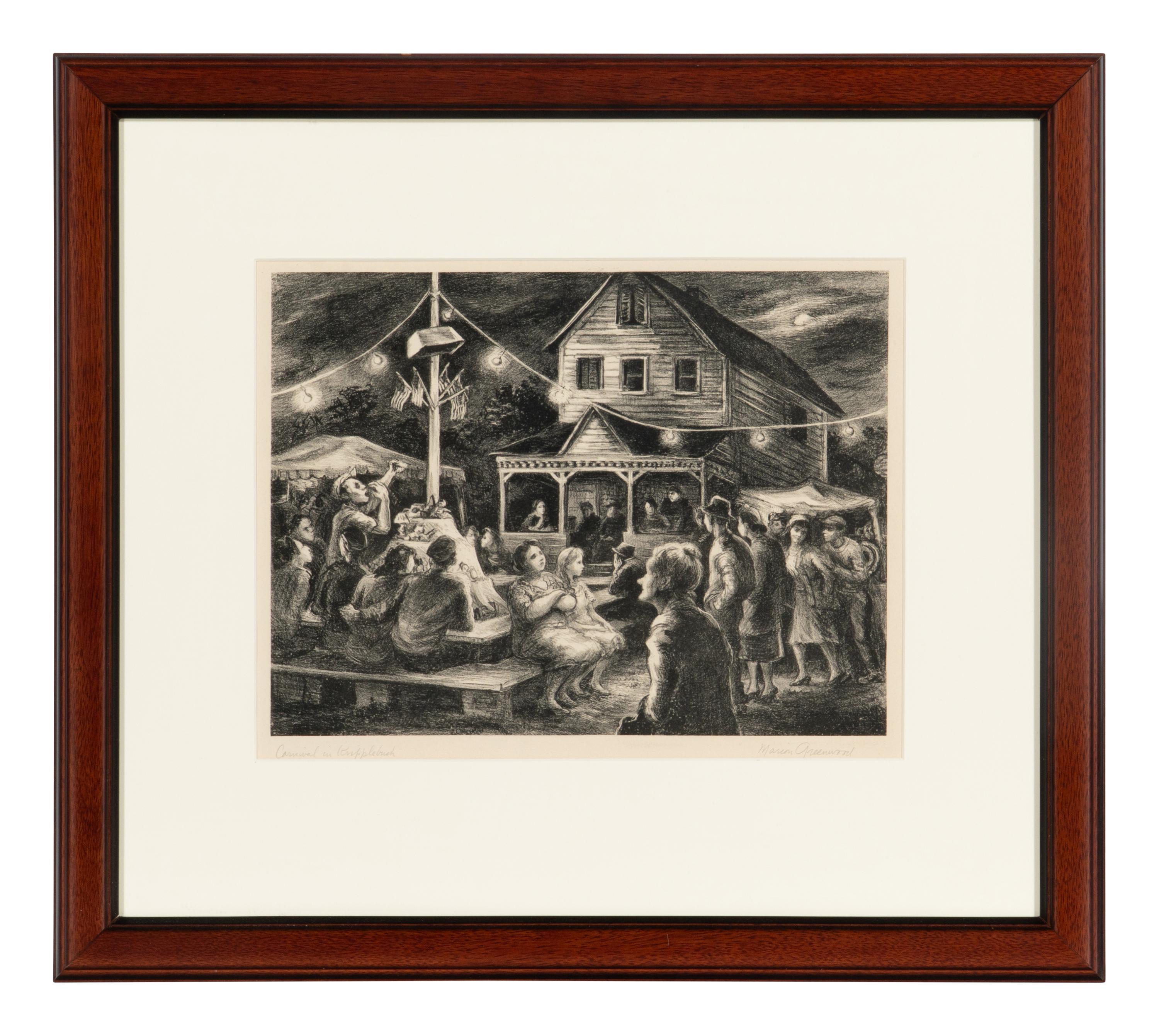 Marion Greenwood (American, 1909-1970) — Carnival at Kripplebush, New York , c. 1943
