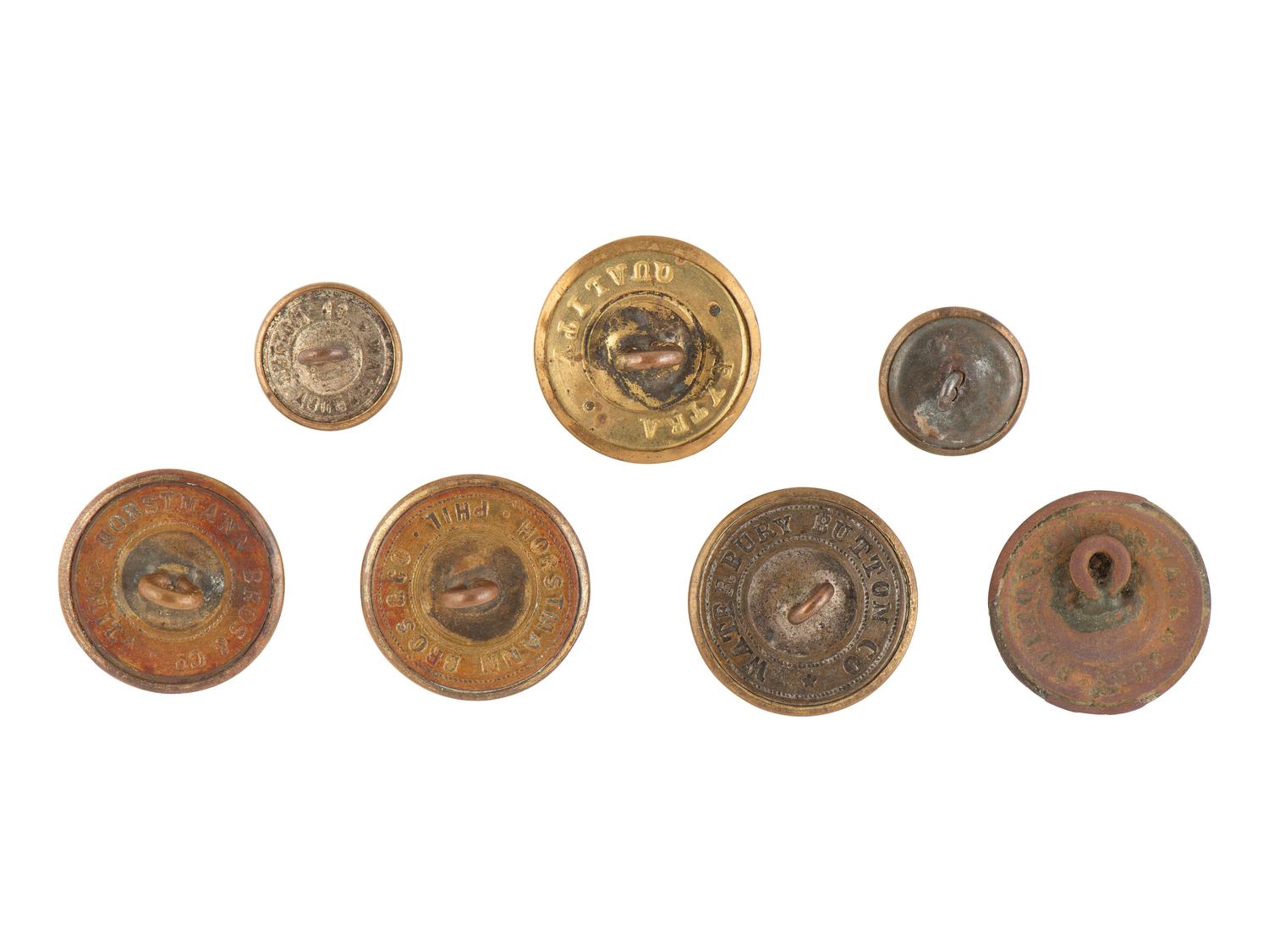 [MILITARIA]. 75+ miscellaneous buttons, mostly American, from the Estate of Carroll J. Delery III.