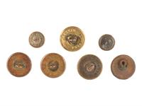 [MILITARIA]. 75+ miscellaneous buttons, mostly American, from the Estate of Carroll J. Delery III.