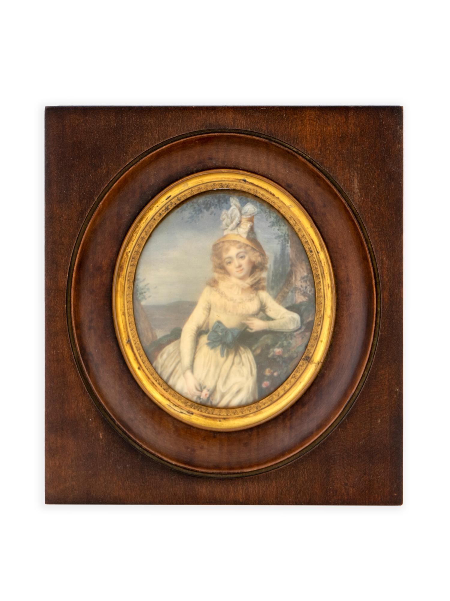 A Continental Portrait Miniature — 19TH CENTURY