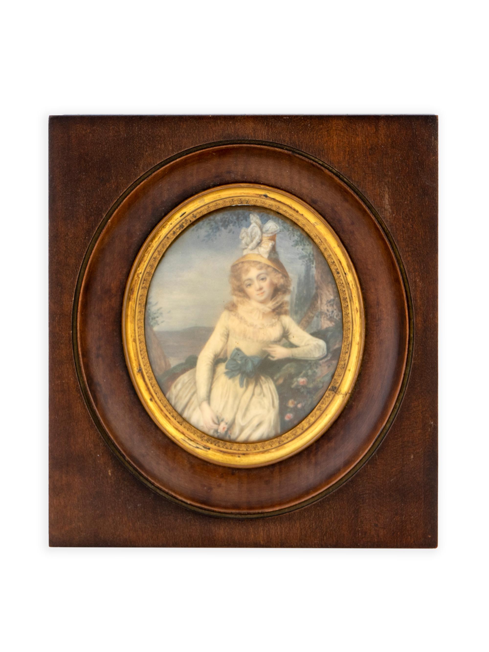 A Continental Portrait Miniature — 19TH CENTURY