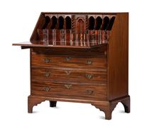 A Federal Style Inlaid Mahogany Slant Front Desk