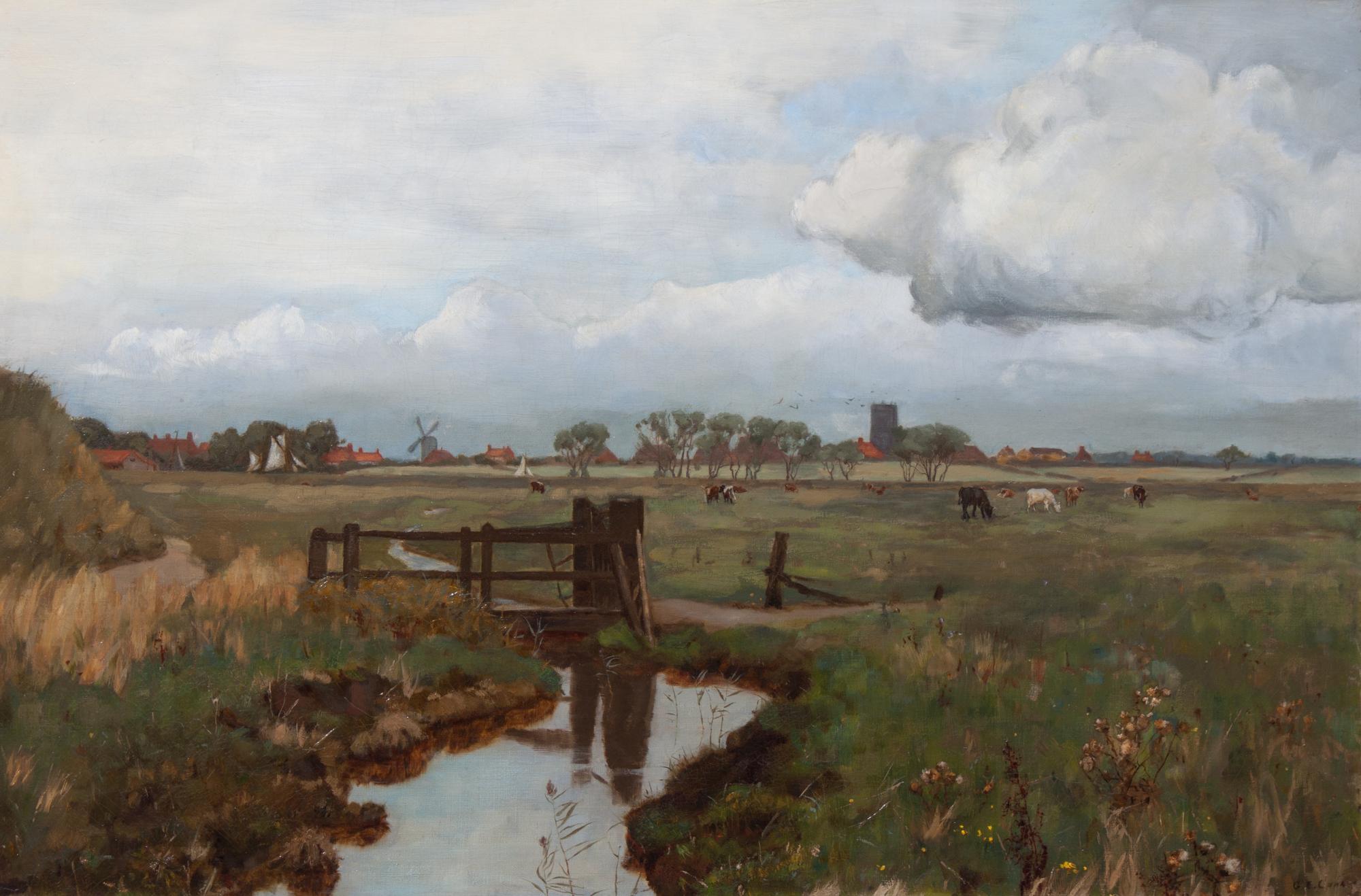 George Edward Cook, (British, 1880-1905), At Pasture