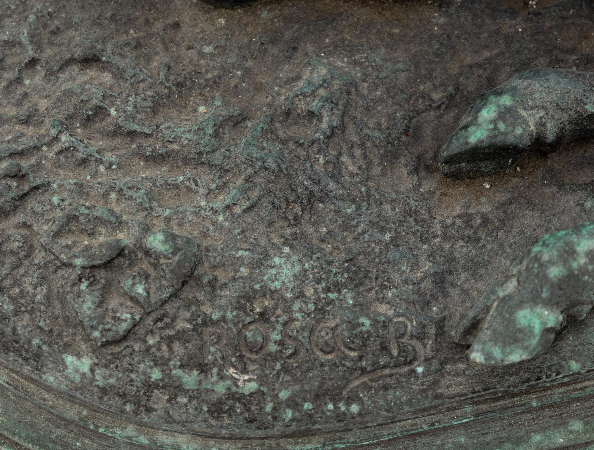 A Bronze Steer by Rosa Bonheur and Bronze Doves by Jules Moigniez