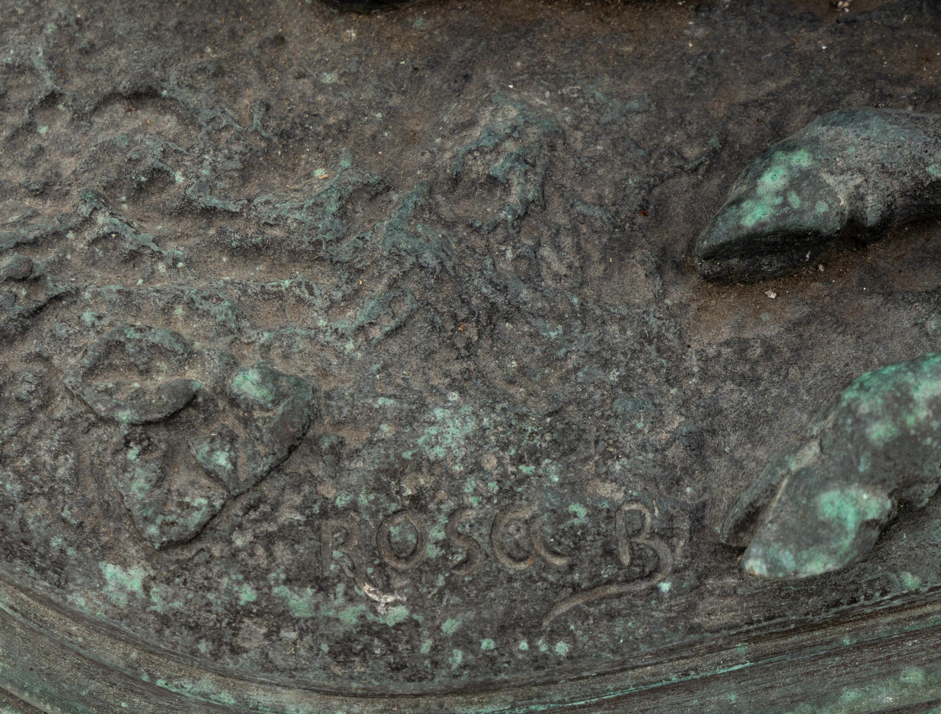 A Bronze Steer by Rosa Bonheur and Bronze Doves by Jules Moigniez