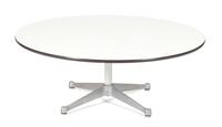 A Circular Formica and Chrome Coffee Table, Charles & Ray Eames for Herman Miller Height 16 x diameter 44 inches. — 20TH CENTURY