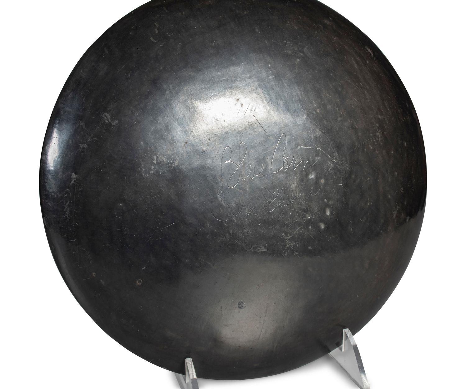 Blackware Pottery Charger