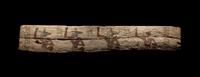 An Egyptian Painted Wood Sarcophagus Panel
