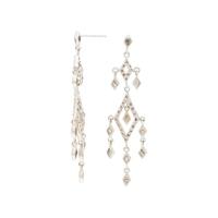 WHITE GOLD AND DIAMOND NECKLACE AND EARRINGS