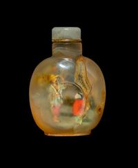 A Chinese Inside Painted Agate Snuff Bottle