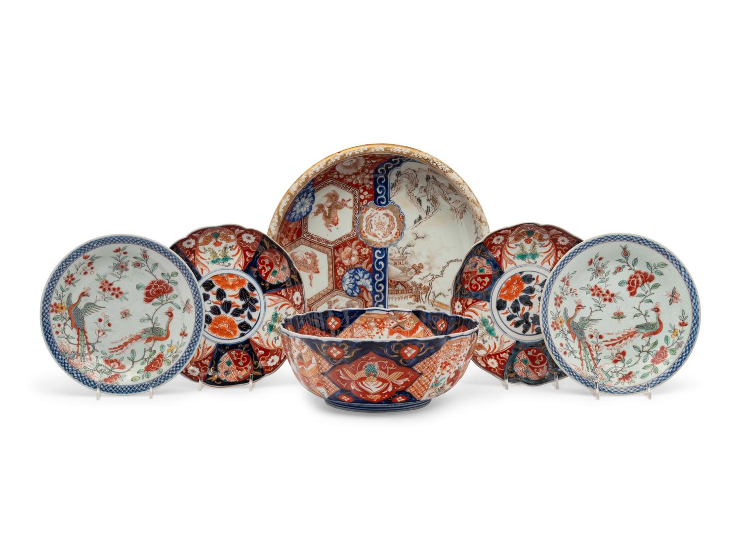 A Group of Japanese Porcelain Articles