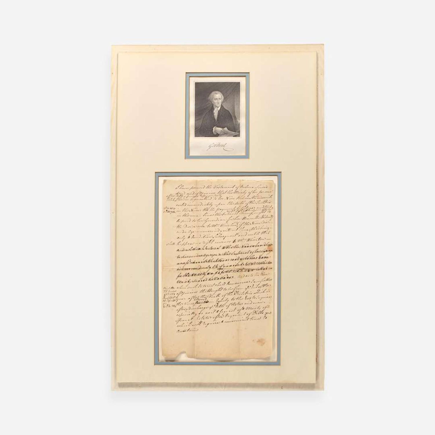 [Americana] [Declaration of Independence] Read, George Autograph Document